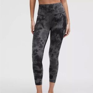 lululemon Align HR 25 Diamond Dye Pitch Grey Graphite Grey leggings size 12